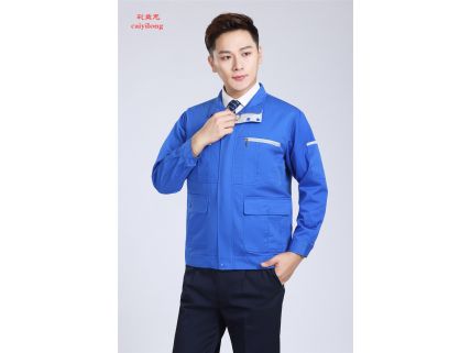 滌棉厚紗卡工作服